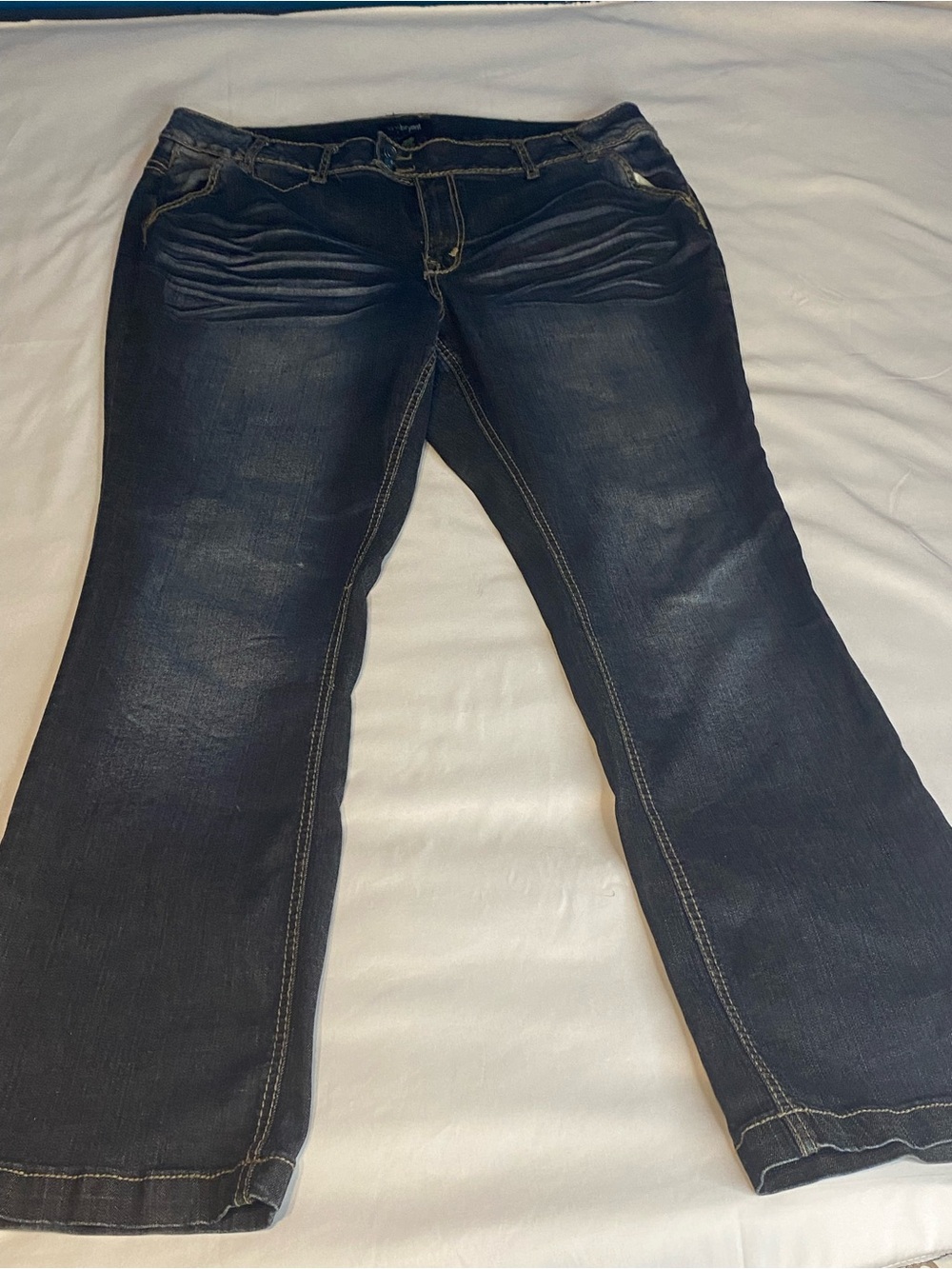 Lane Bryant Womans Dark Blue Bootcut Jeans Size 20